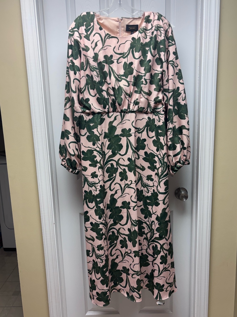 Alexia Admor Sage Floral Long Sleeve Midi/Maxi Dress NWT Size 14